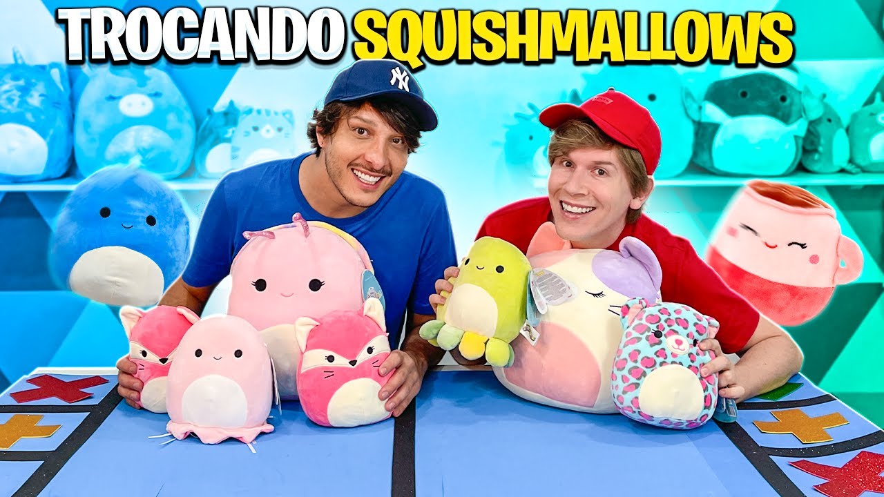 TROCAS DE SQUISHMALLOWS MAIS FOFOS DO MUNDO | TIO LUCAS E GEAN