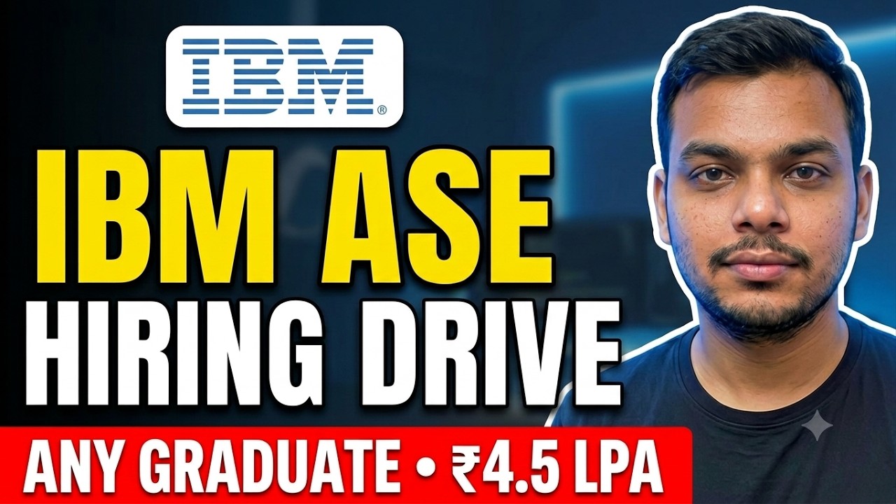 IBM ASE Hiring Announced | IBM Associate Software Engineer | Off Campus Hiring Drive | Freshers