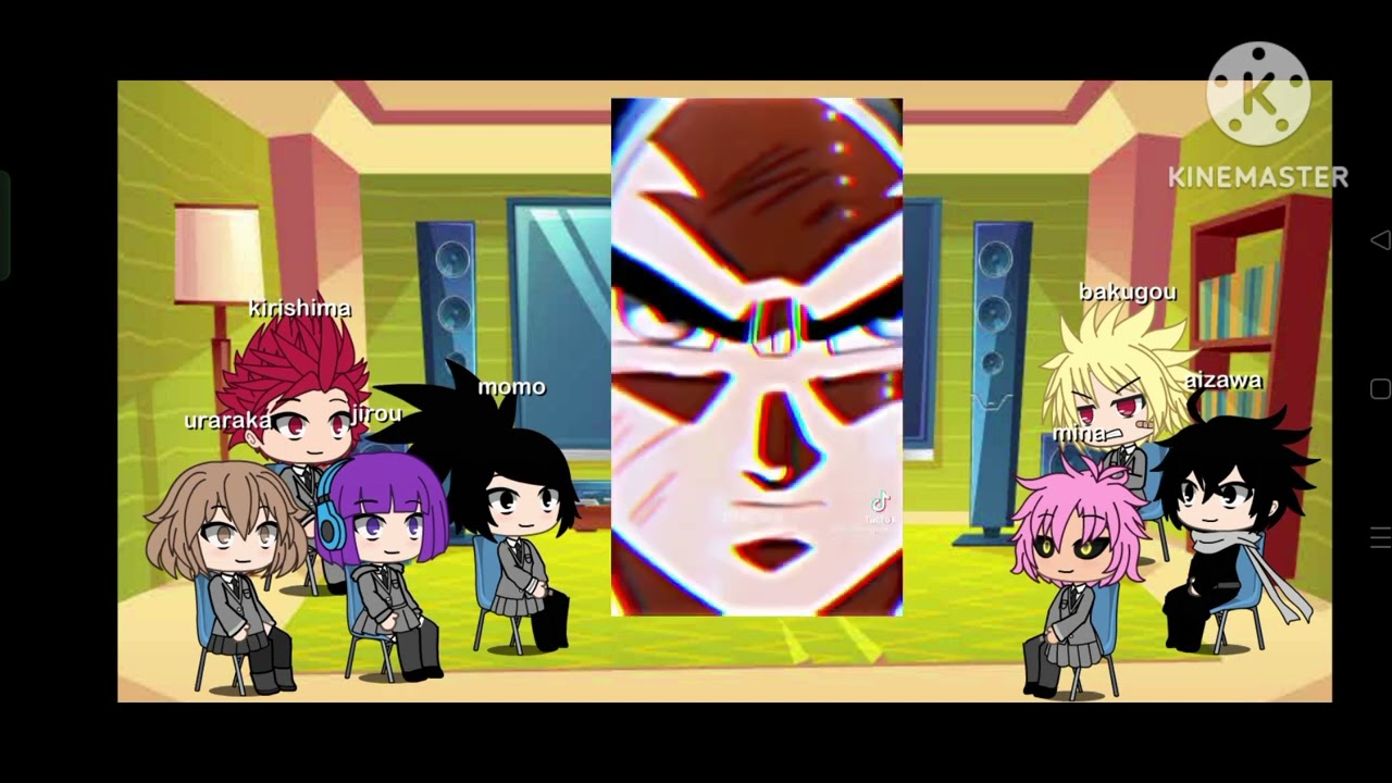 la clase 1A reacciona a deku es goku