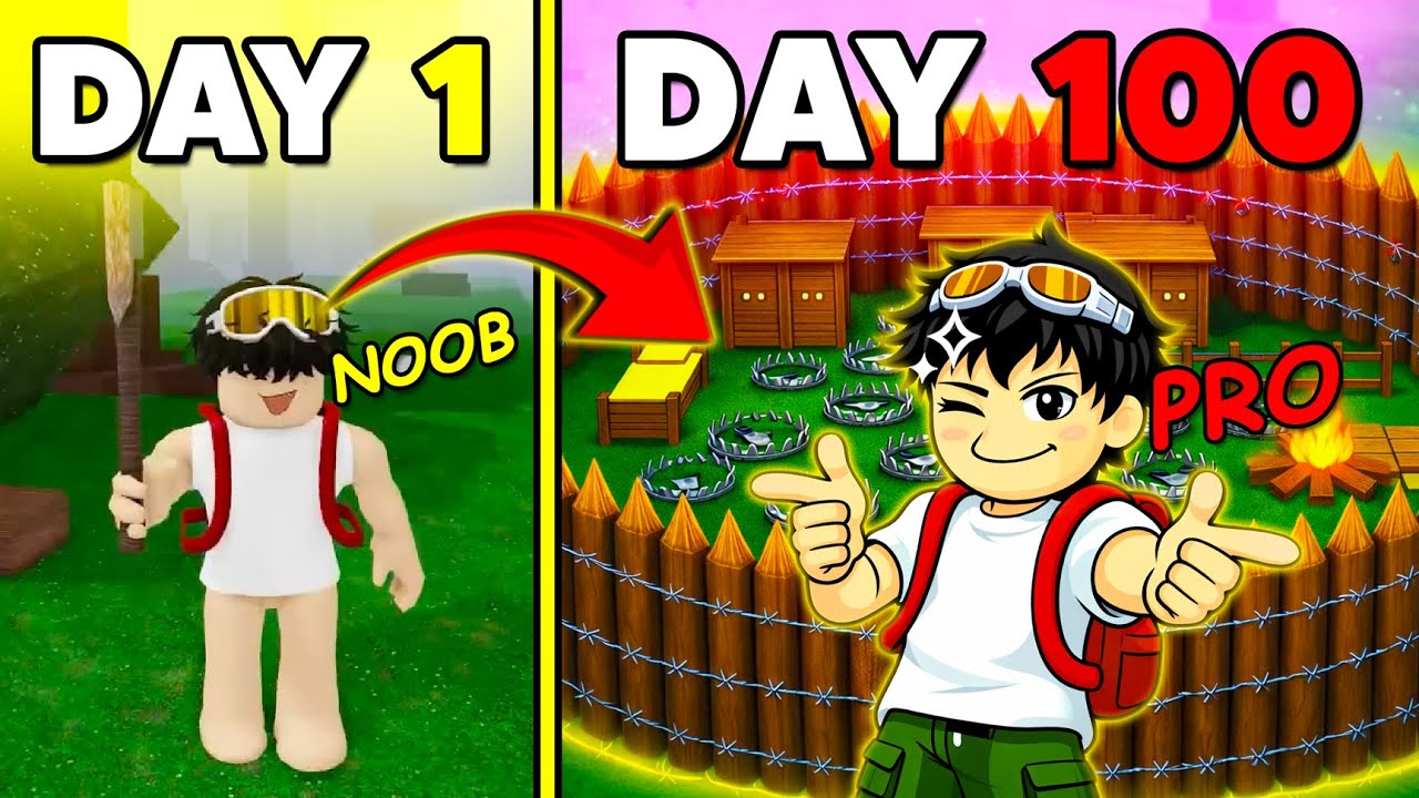 Surviving 99 Nights in the Forest as a NOOB!