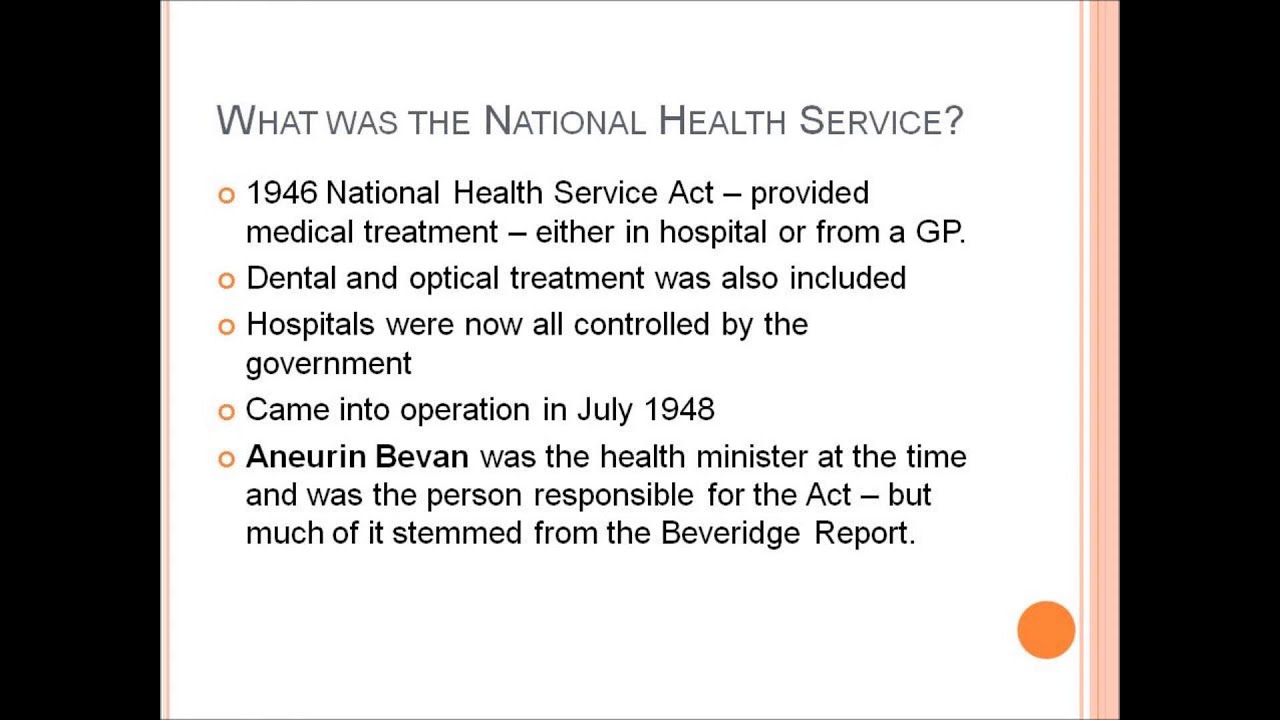 OCR British Depth Study 1939 - 1975: The Impact of the NHS