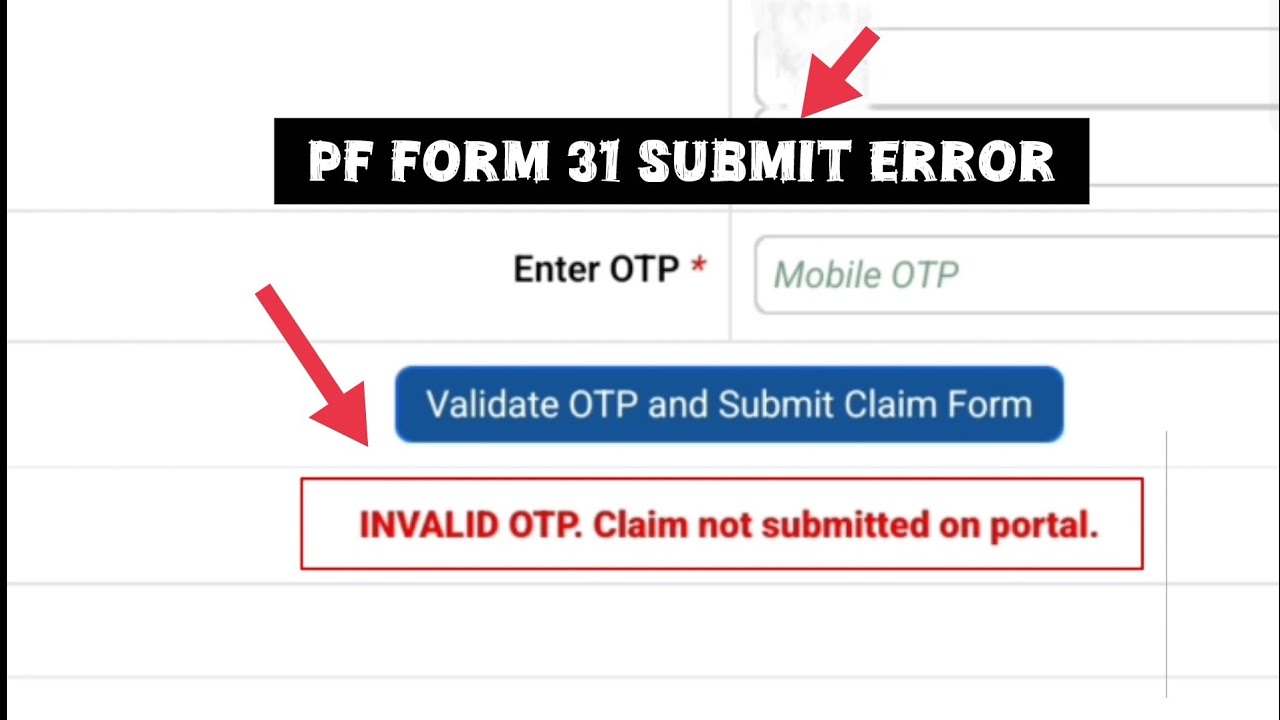 📢 INVALID OTP. Claim Not Submitted on Portal | Problem Solve 2026#spallab #epfo #pf