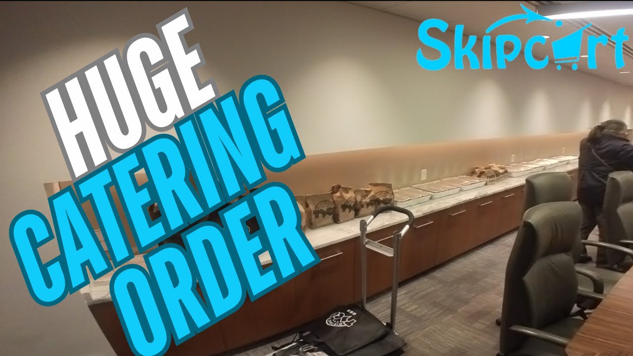 HUGE CATERING ORDER ON SKIPCART / MULTI APPING WITH ROADIE / FRAYT