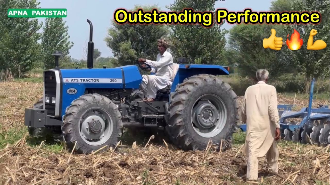 ATS 290 4WD Frist tractor in Pakistan.with 24Disc Harrow Okara outstanding performance.APNA PAKISTAN
