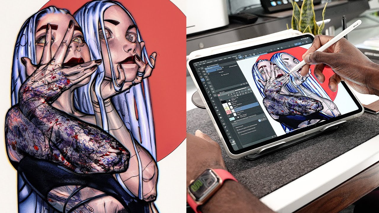 Весь мой процесс создания иллюстраций в Clip Studio Paint!