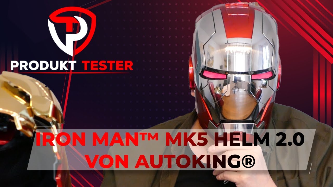 Iron Man™ MK5 Helm 2.0 von AutoKing® – Vollautomatisch, Sprachgesteuert & High-Tech wie Tony Stark™!
