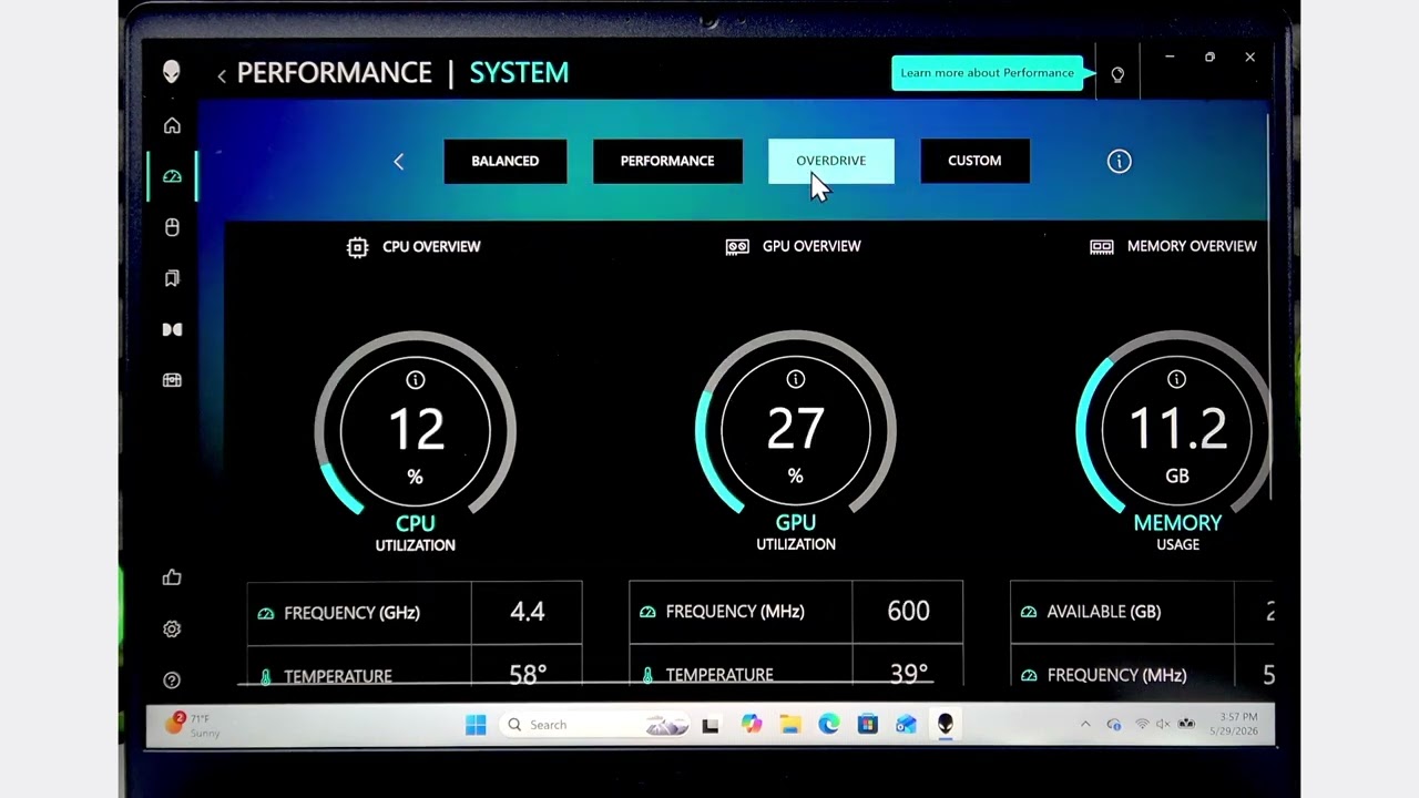 Alienware Aurora: лучшие настройки видеокарты для максимальной частоты кадров (синхронизировано, ...