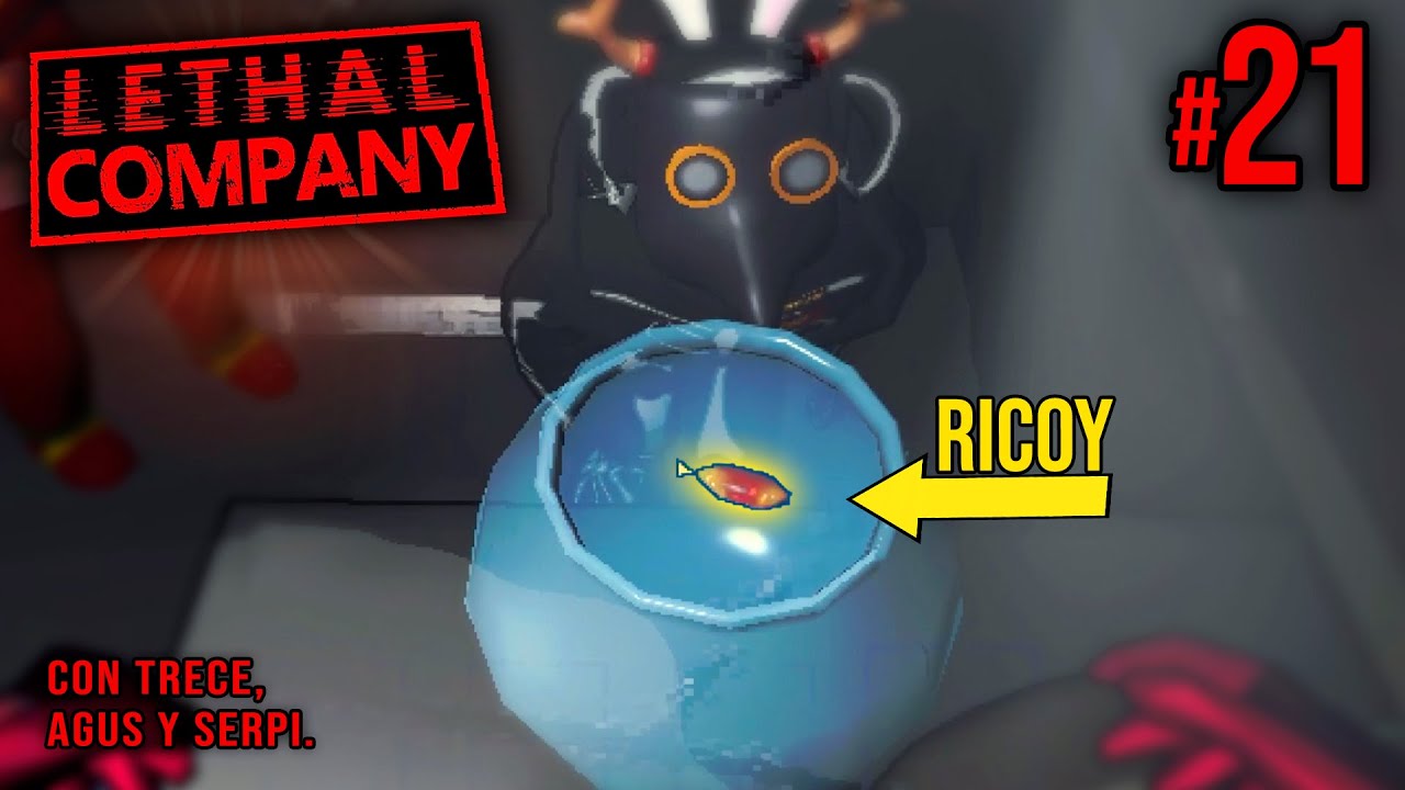 Nuestra mascota RICOY 🧑‍🚀🐠 LETHAL COMPANY #21 con MODS