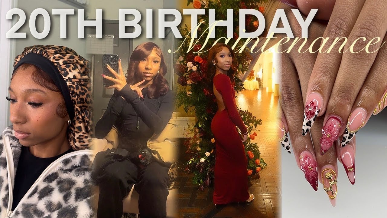 BIRTHDAY MAINTENANCE VLOG | miss 20 something&hellip; hair, nails, lashes + grwm ♡