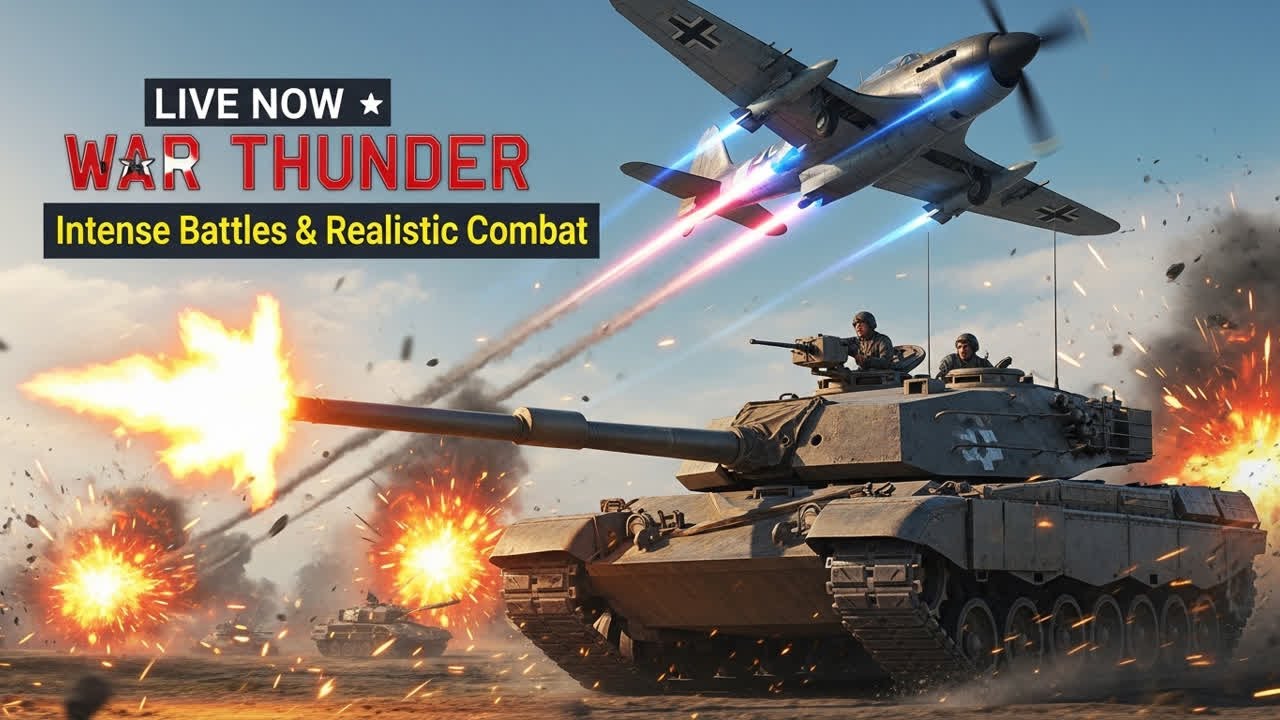 🔴 LIVE | War Thunder – Intense Battles & Realistic Combat