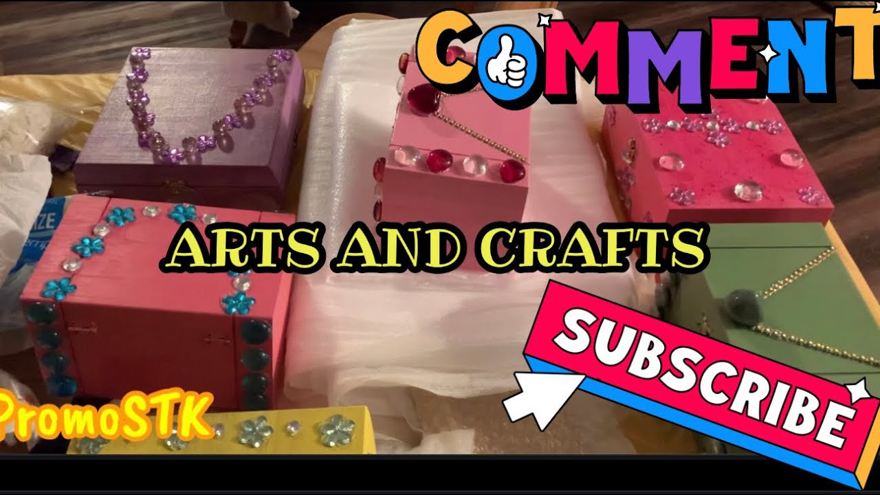 Jewelry Boxes for girls ARTS AND CRAFTS #Promostk #artsandcrafts #Jewelryboxes #crafting #handmade