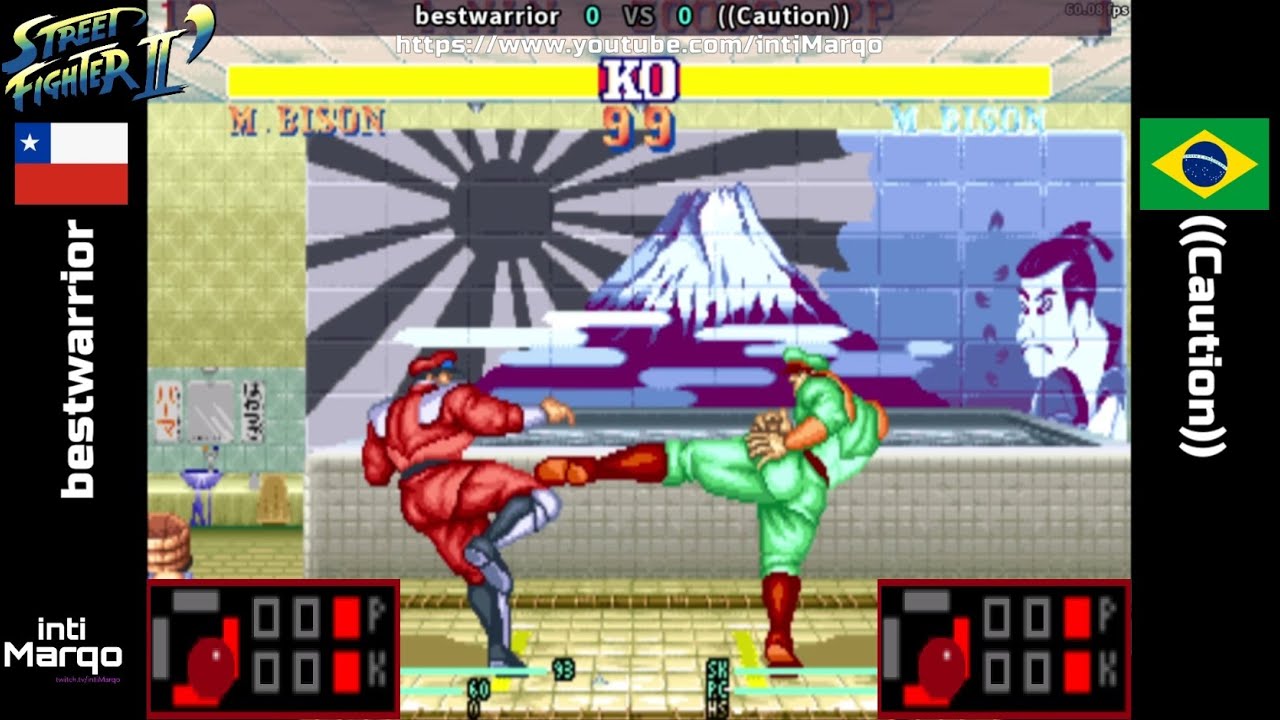 SF2CE - Bestwarrior VS ((Caution)) - Street Fighter II' Champion Edition - 𝐖𝐈𝐓𝐇 𝐈𝐍𝐏𝐔𝐓𝐒 - FIGHTCADE