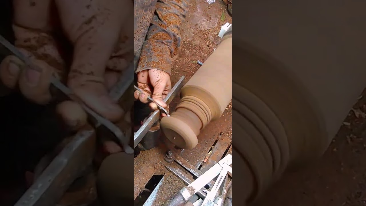 Incredible Palm Wood Grain Revealed on the Lathe