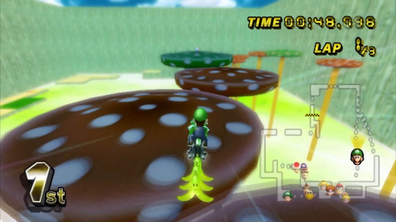 MKWii Custom Track Edit - Mushroom Peaks R