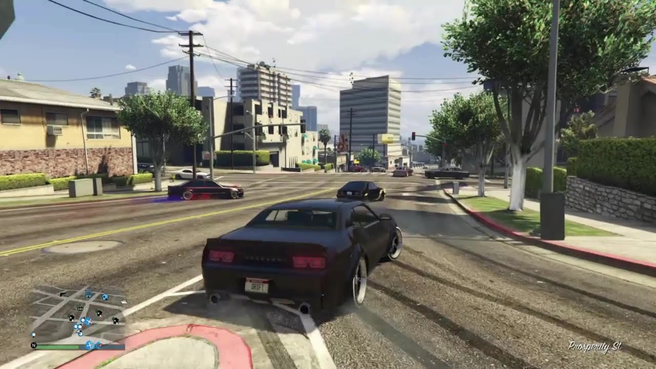 Drifting Around The City In GTA Online With The #gtamob 