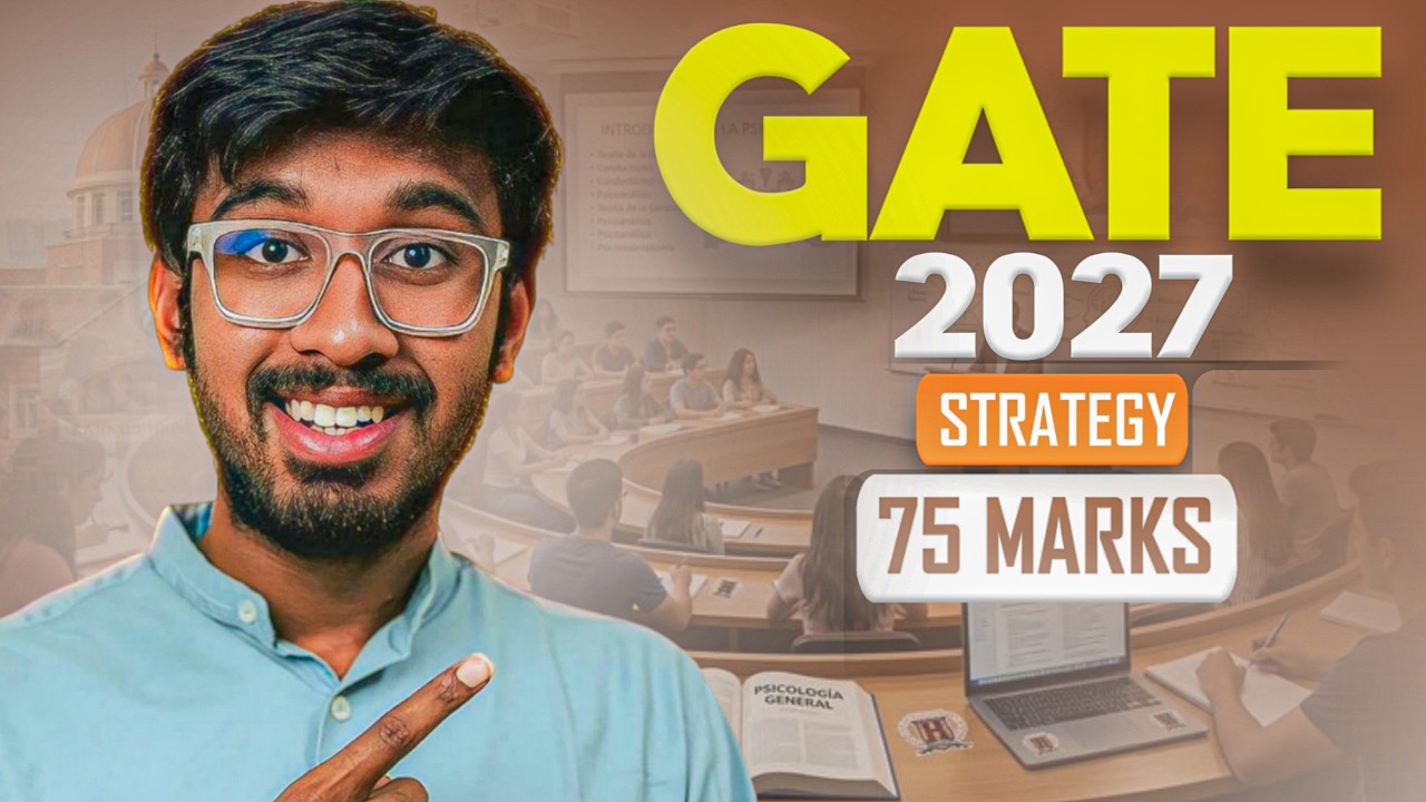 GATE CSE 2027 Preparation Strategy🔥 | 4-Month Roadmap to Score 75+ Marks