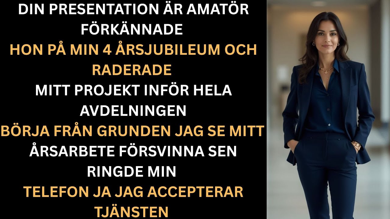 Min chef saboterade min jubileumspresentation – sedan ringde branschens största namn