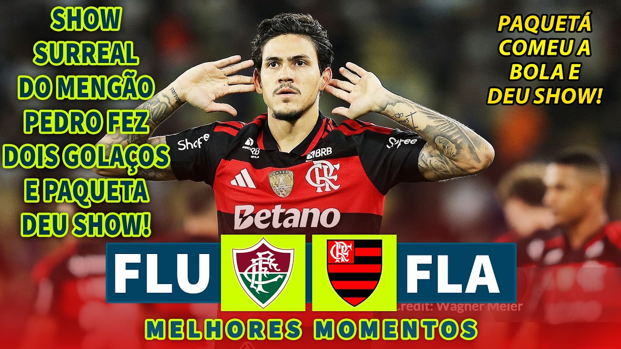 PEDRO MARCOU DOIS GOLA&Ccedil;OS PUSKAS | Fluminense x Flamengo | Melhores Momentos (COMPLETO) | 12/04/2026
