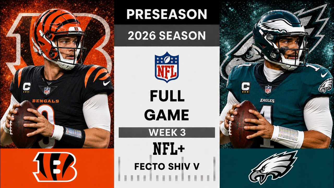 Cincinnati Bengals vs. Philadelphia Eagles Full Game l 2026 NFL Preseason Week 3
