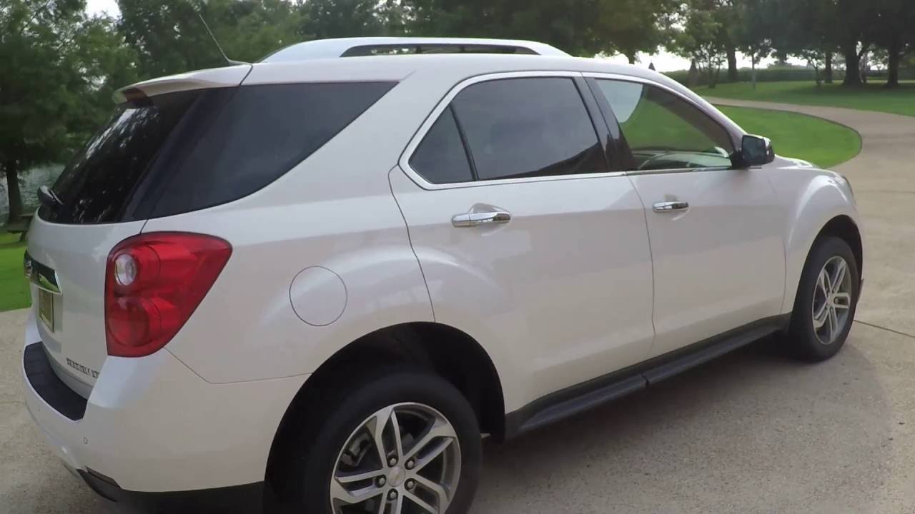 HD VIDEO 2014 CHEVROLET EQUINOX FWD LTZ WHITE DIAMOND LOADED USED FOR SALE INFO WWW SUNSETMOTORS COM