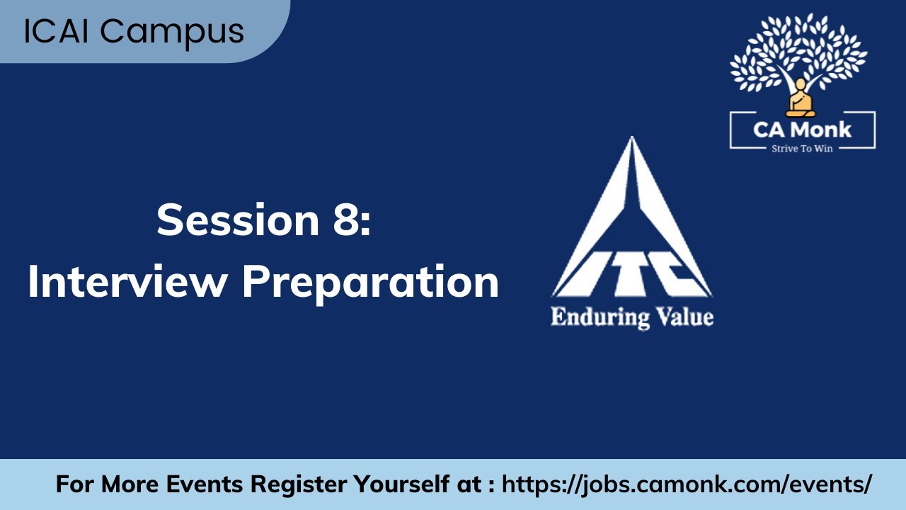 ITC Interview Preparation Tips for Chartered Accountant || ICAI Campus Placement || CA Monk