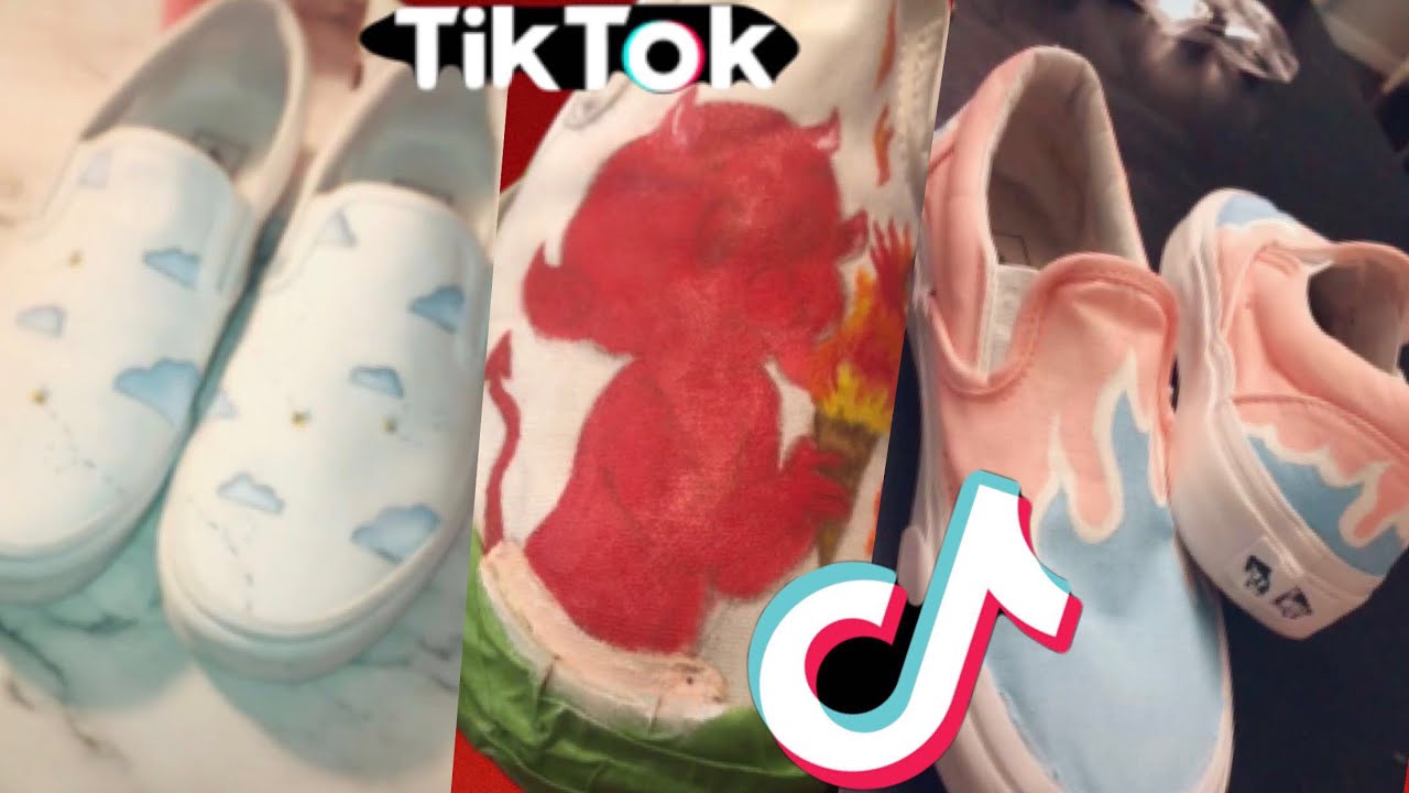 TikTok people painting on their VANS for 7 minutes straight.