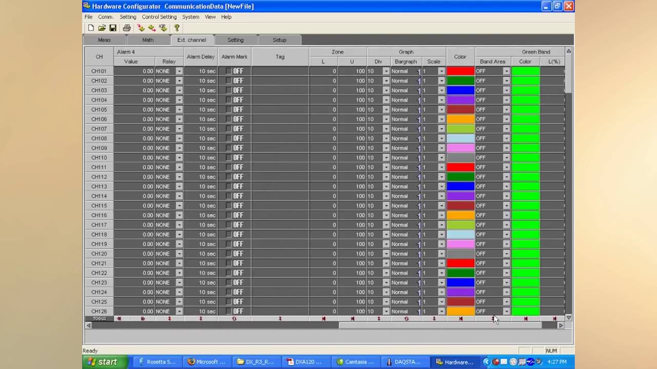 Как настроить оборудование Yokogawa DAQStandard