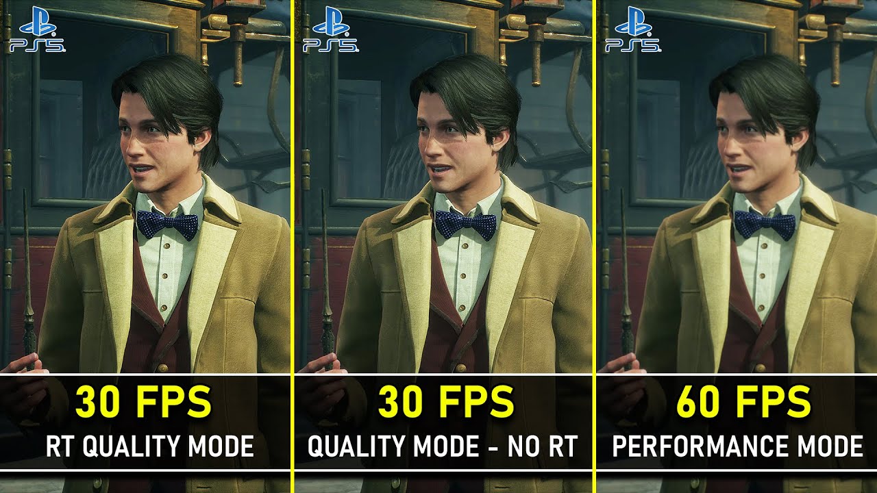 Hogwarts Legacy | PS5 | RT Quality (30 FPS) vs Quality (30FPS) vs Performance (60 FPS) | Graphics