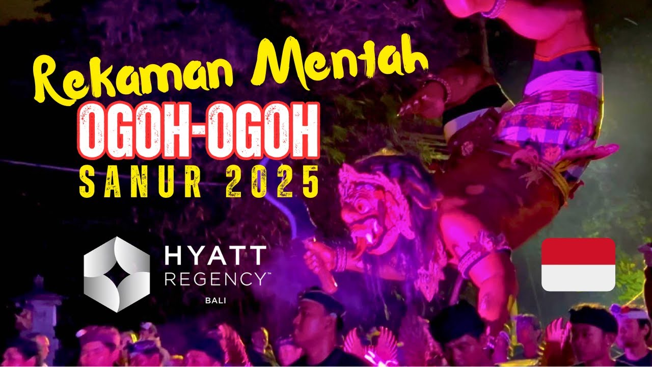 🇮🇩RAW FOOTAGE: SANUR Ogoh-Ogoh 2025, BALI