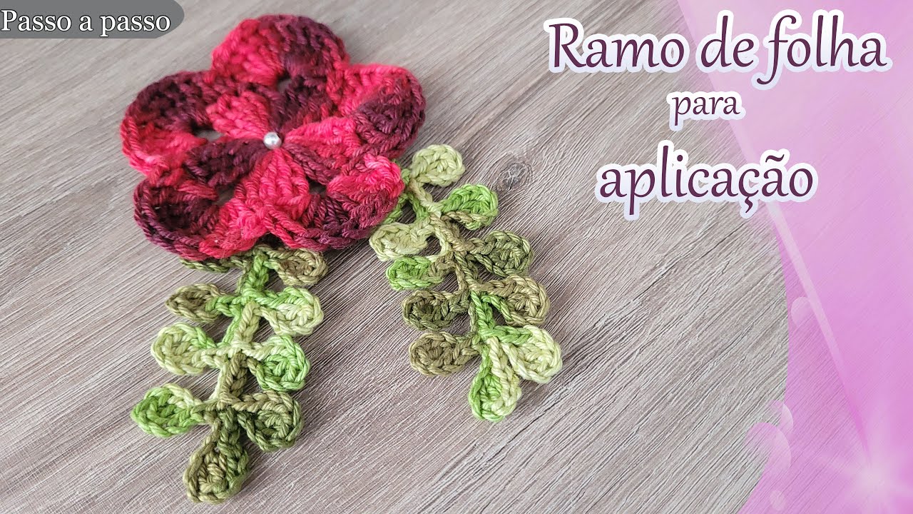 Ramo de folhas para aplicação - Econômica - Simples e fácil - Video aula - Passo a passo.