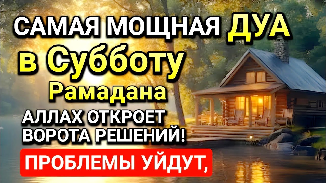 Самая сильная дуа в Субботу! Ризк, богатство, успех, счастье!l