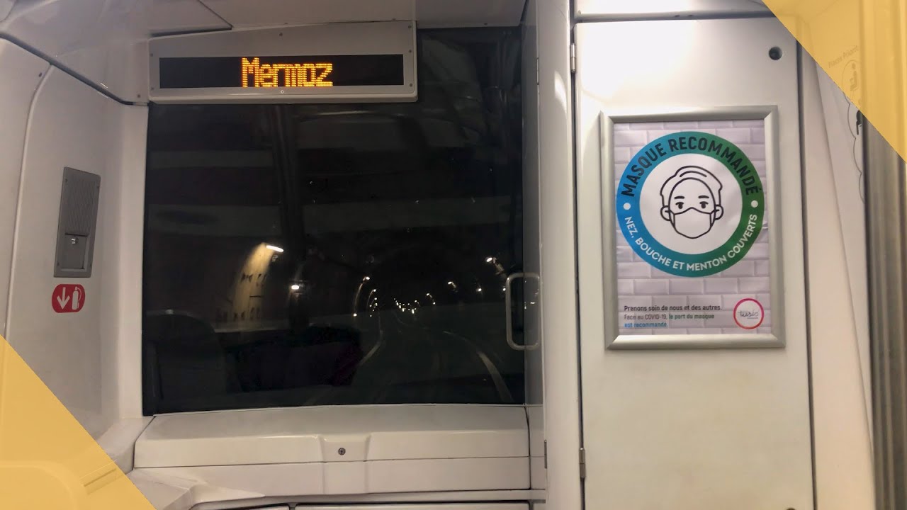 [Metro de Toulouse] Ligne A - Val 206 UM Matra : De Bagatelle à Mermoz avec vue cabine