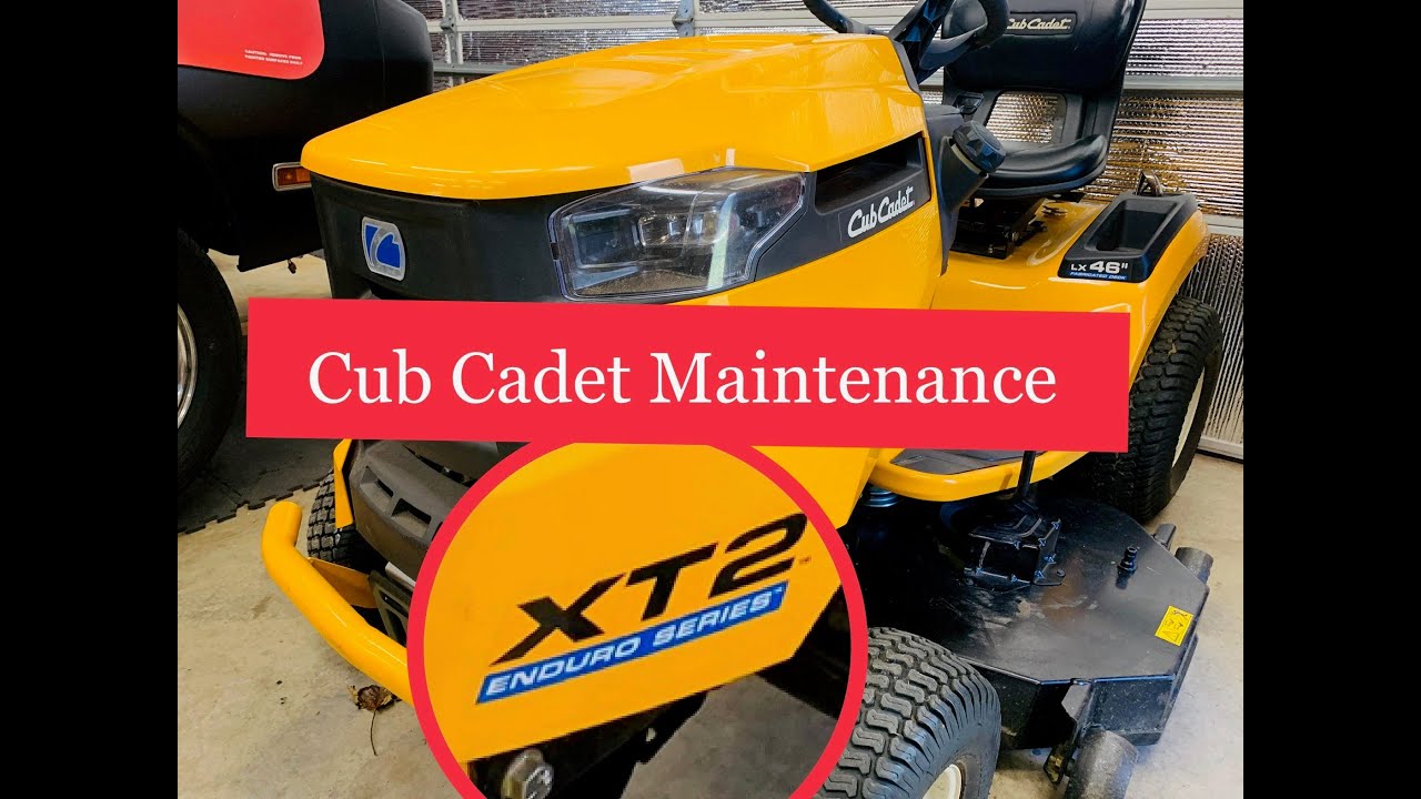 Cub Cadet XT2 riding mower maintenance