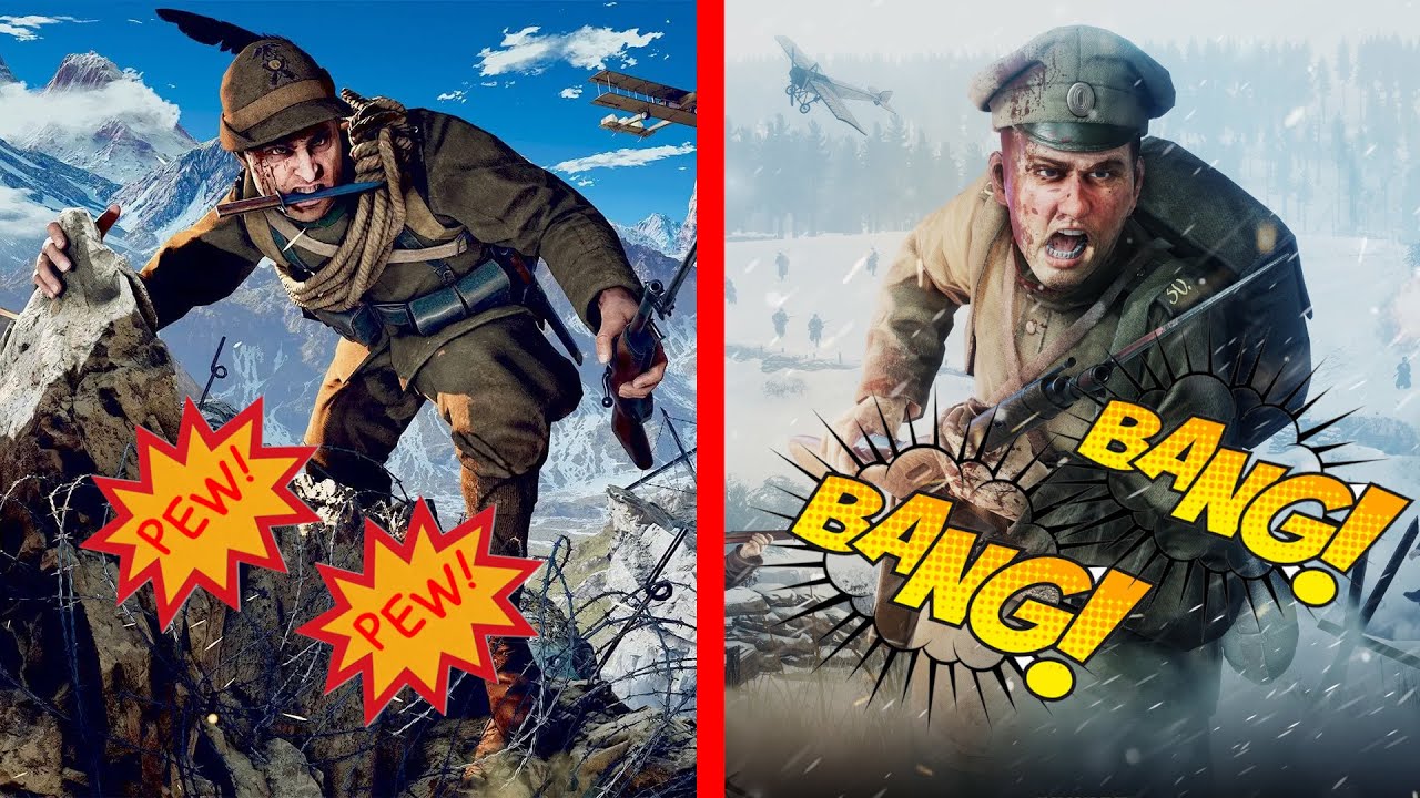 Isonzo vs Tannenberg | Rifles sound comparison + running animation