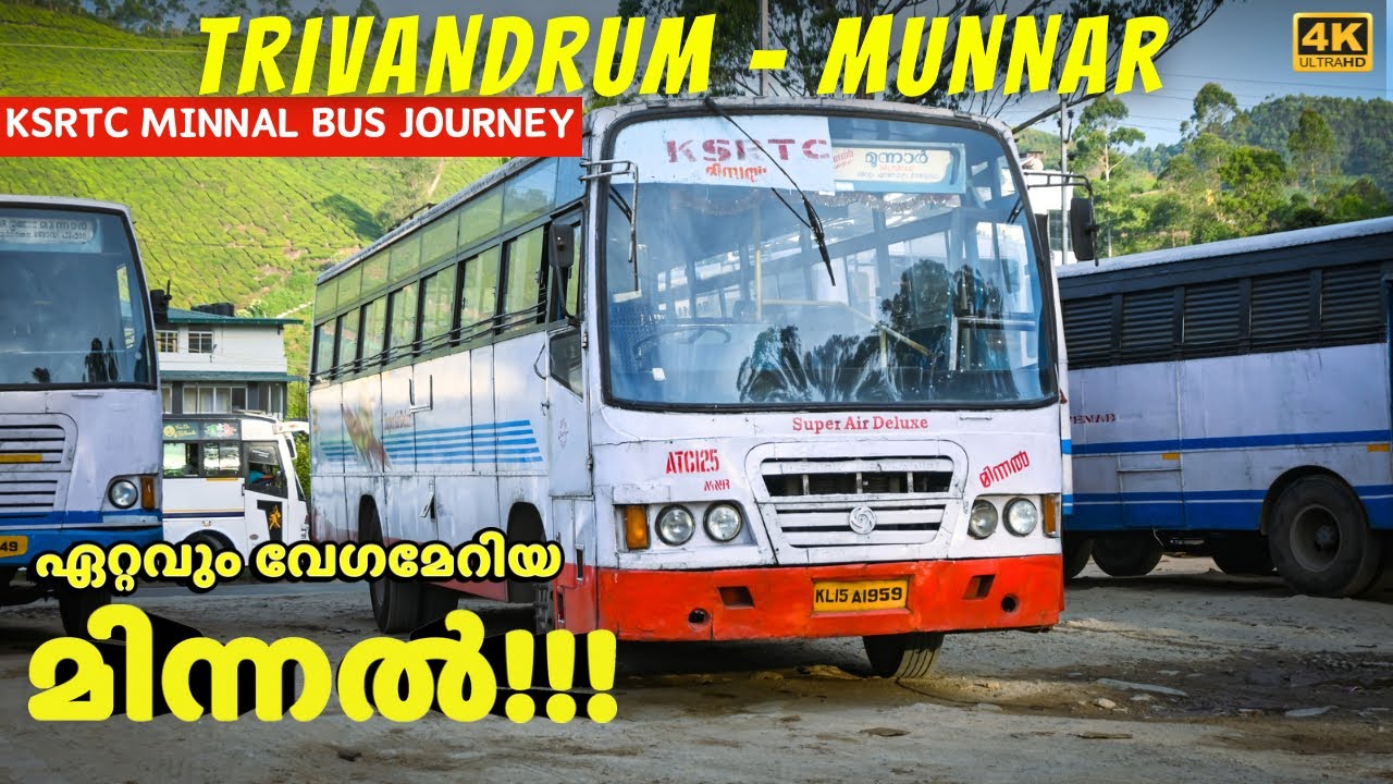 Fast and Furious Kerala version by Trivandrum to Munnar KSRTC MINNAL | 4K