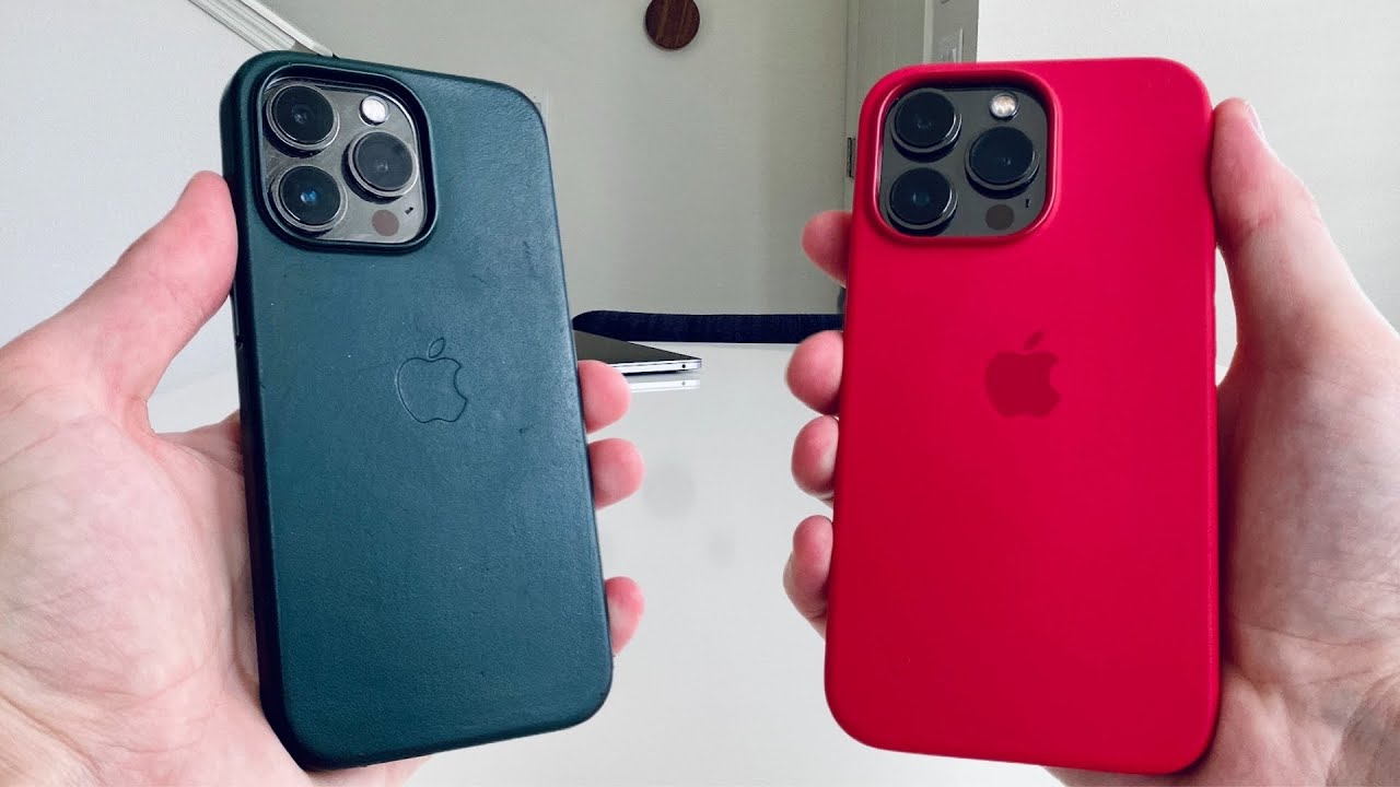 Apple Leather Case vs Apple Silicone Case on iPhone 13 Pro | Which is better? #iphone13pro