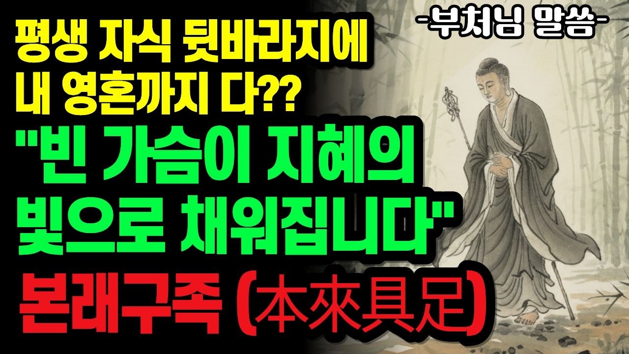 자식에게 뼈 빠지게 해주고 남은 건 서운함뿐일 때 | 부처님의 가르침: '본래구족(本來具足)'