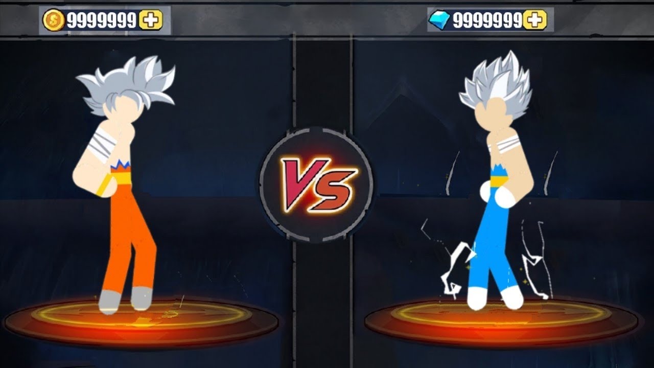 Stickman Warriors - Goku Ultra Instinct Vs Vegeta Ultra Instinct