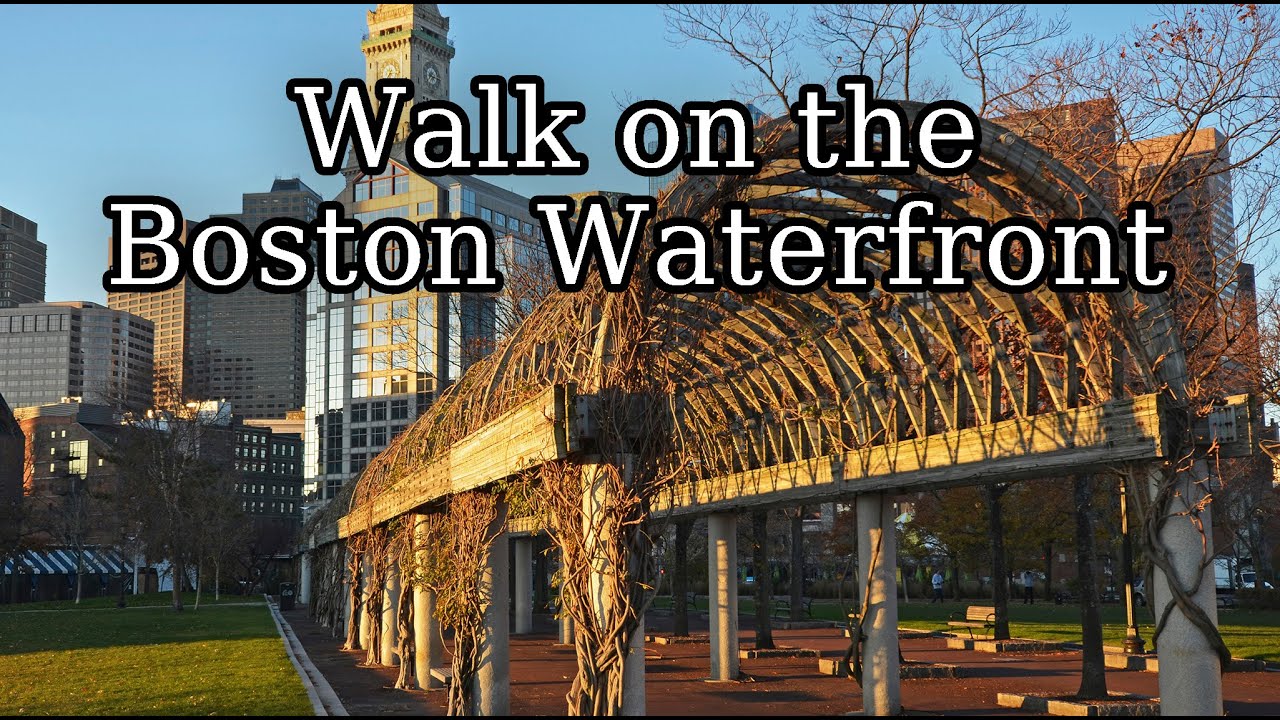 Walk on the Boston waterfront Boston Massachusetts