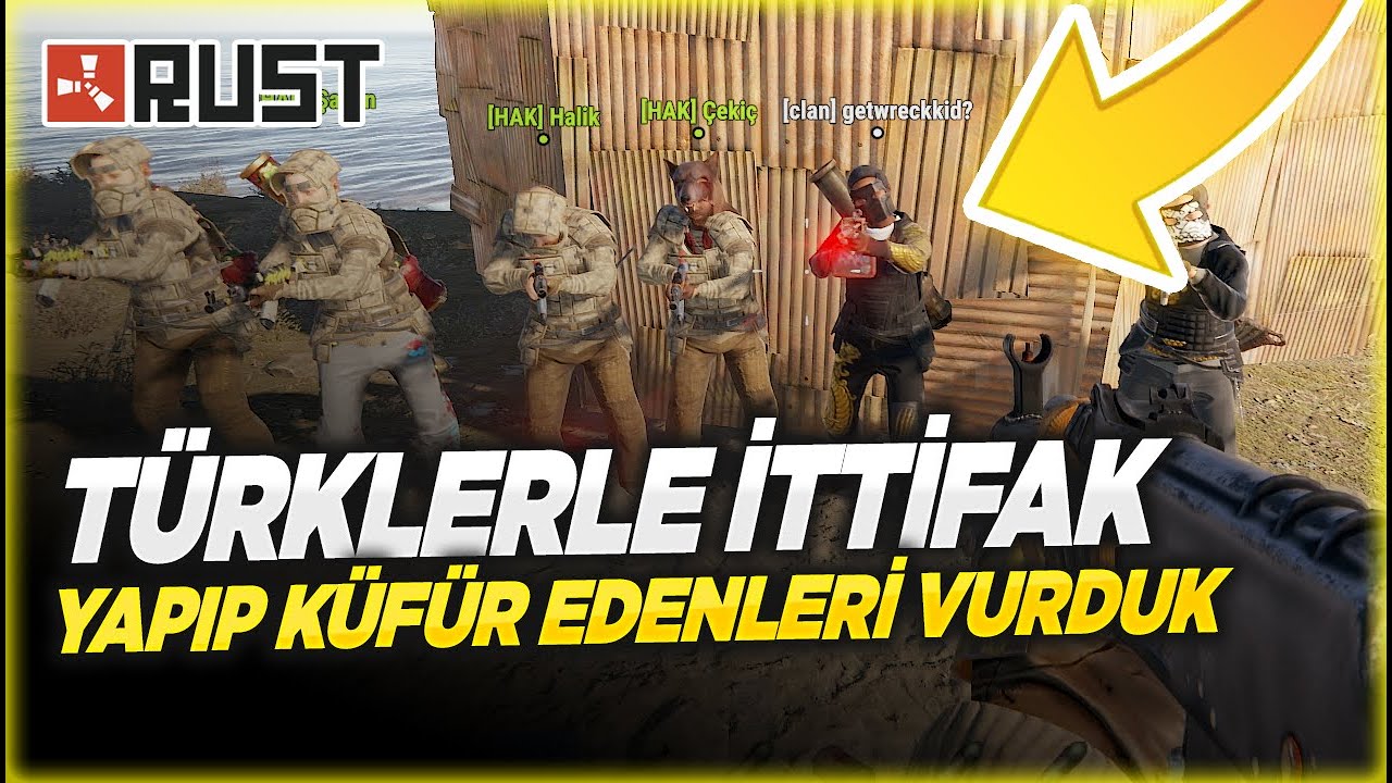 TÜRKLÜĞÜMÜZE KÜFÜR EDENİ 10 KİŞİ ONLINE PATLATTIK ! RUST RAİD