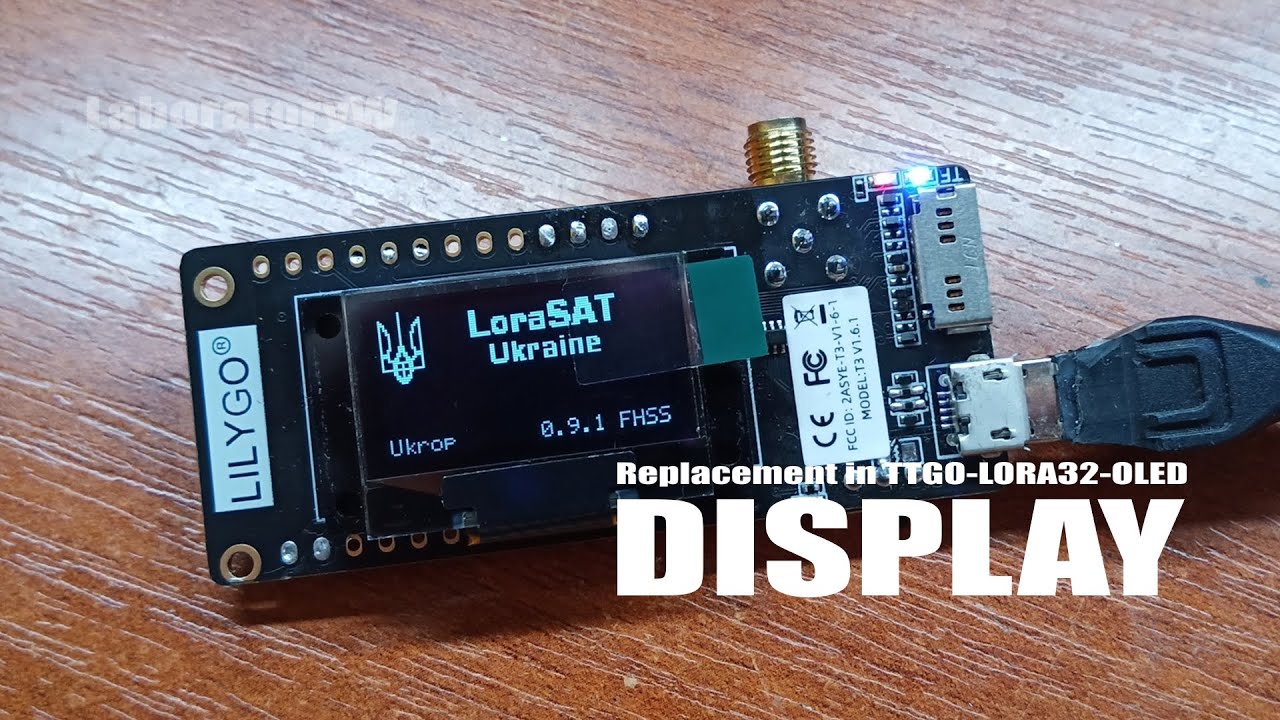 Display replacement in TTGO-LORA32-OLED