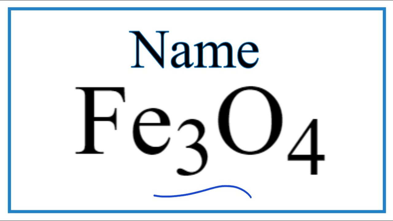 How to Write the Name for Fe3O4