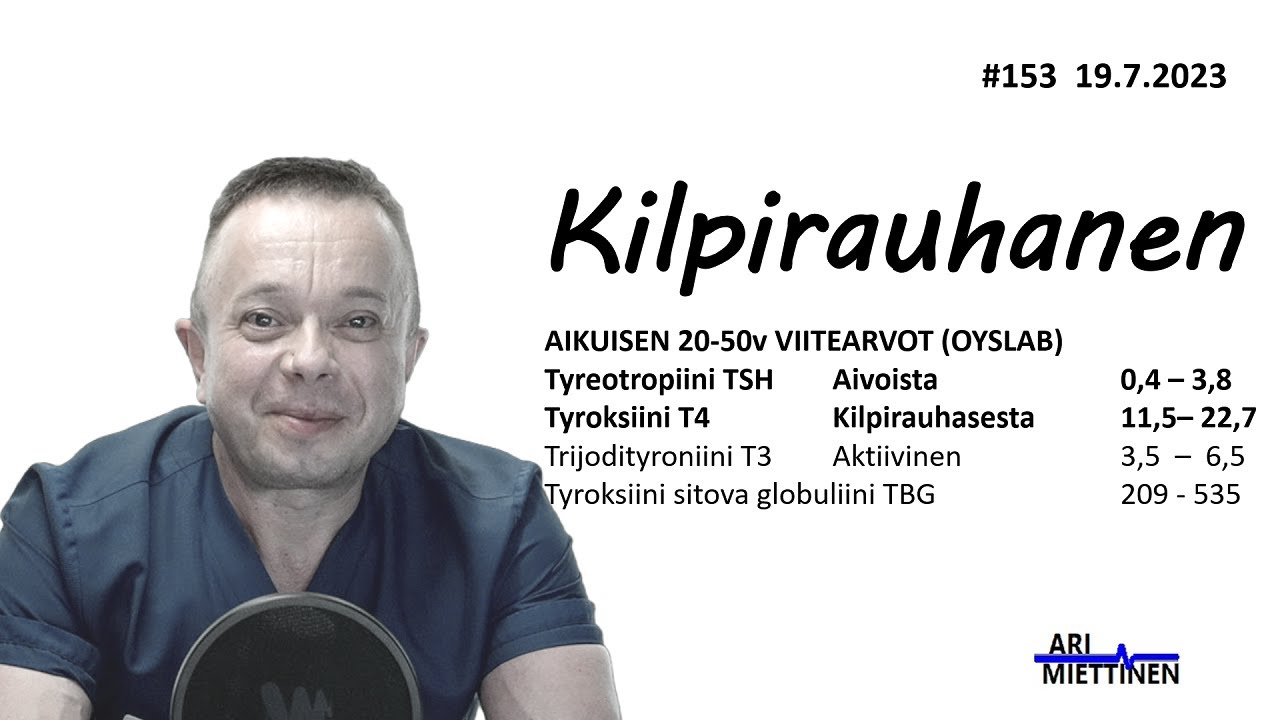 153 Kilpirauhasen ongelmat ovat yleisiä