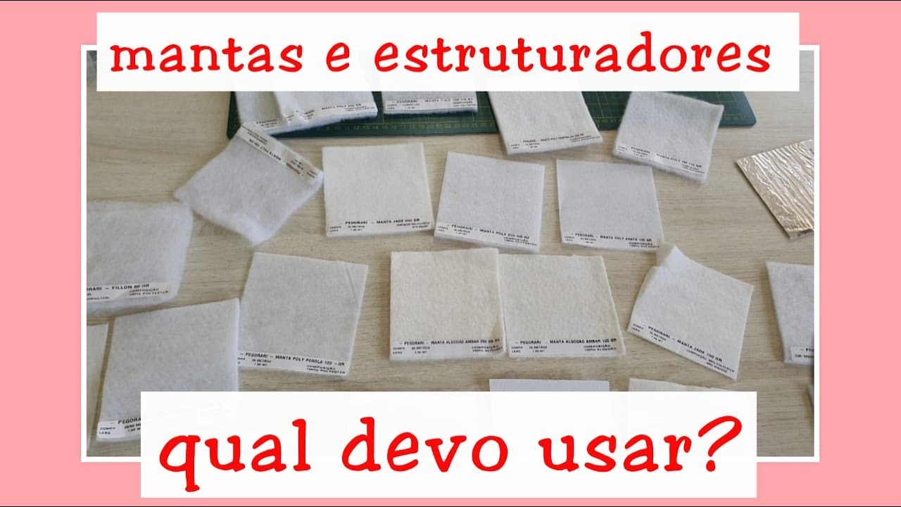 Manta e estruturadores para costura: como usar