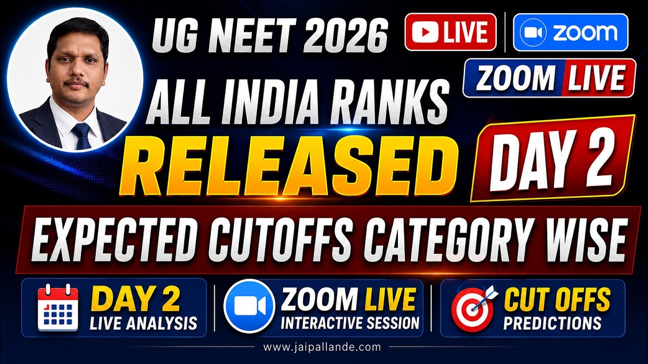 NEET 2026 RANK REVIEW & EXPECTED CUTOFF Jaipal Lande Zoom Meeting