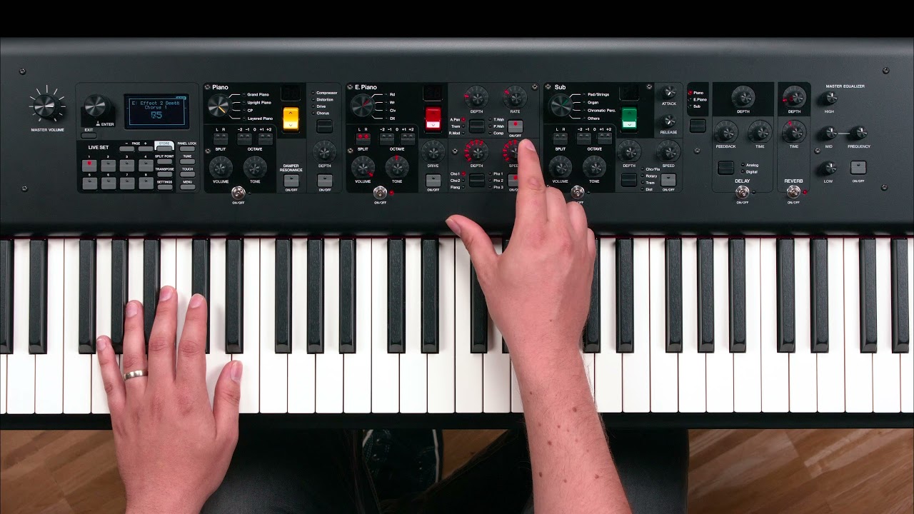 Yamaha | CP88/73 Tips | Creating a Piano sound with modulation & reverb