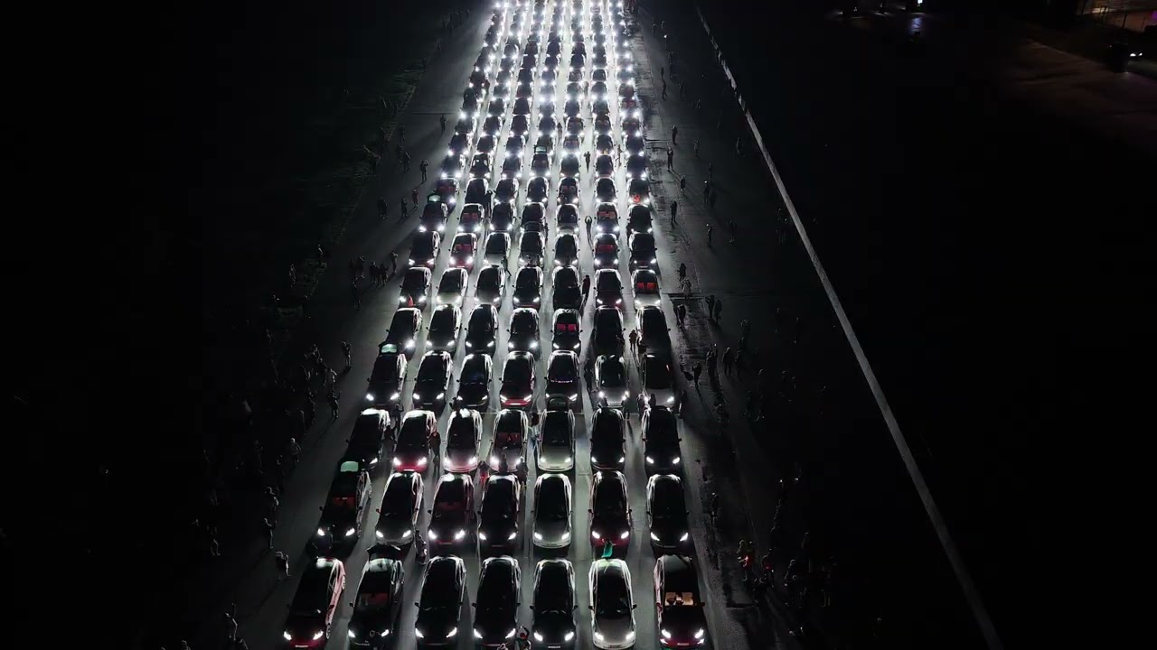 Tesla Owners club Lightshow Silverstone in conjunction with Xlightshow 4K60