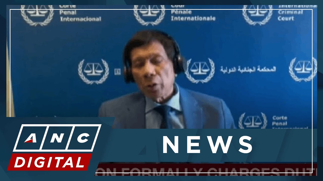 ICC prosecution formally charges Duterte with crimes against humanity | ANC