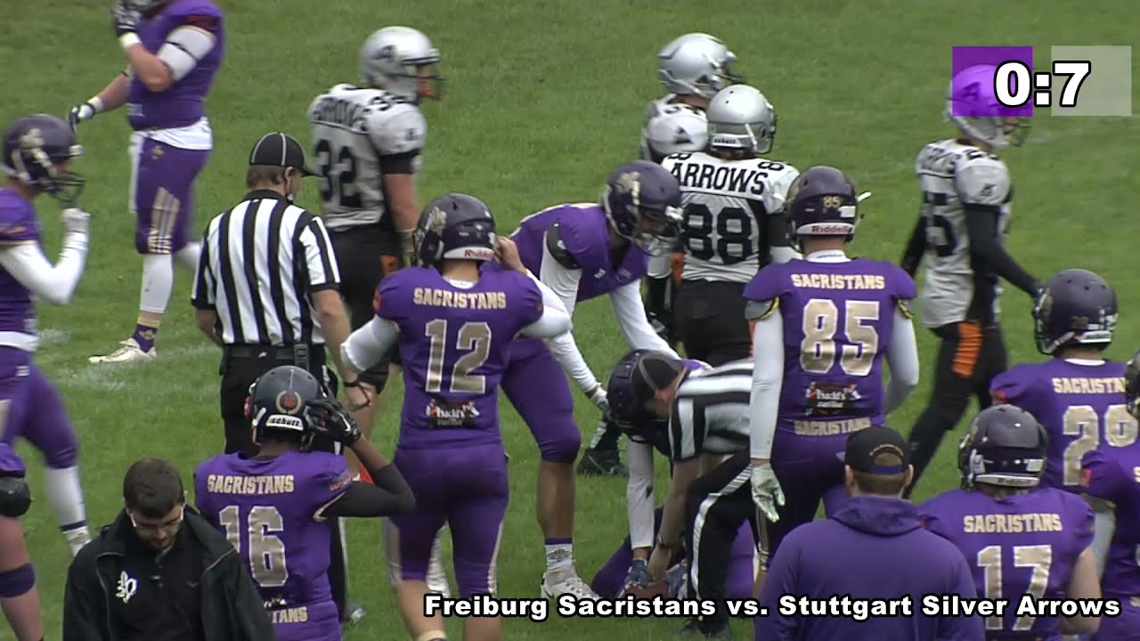 Freiburg Sacristans vs. Stuttgart Silver Arrows am 29.8.2021 im FT Sportpark Freiburg.