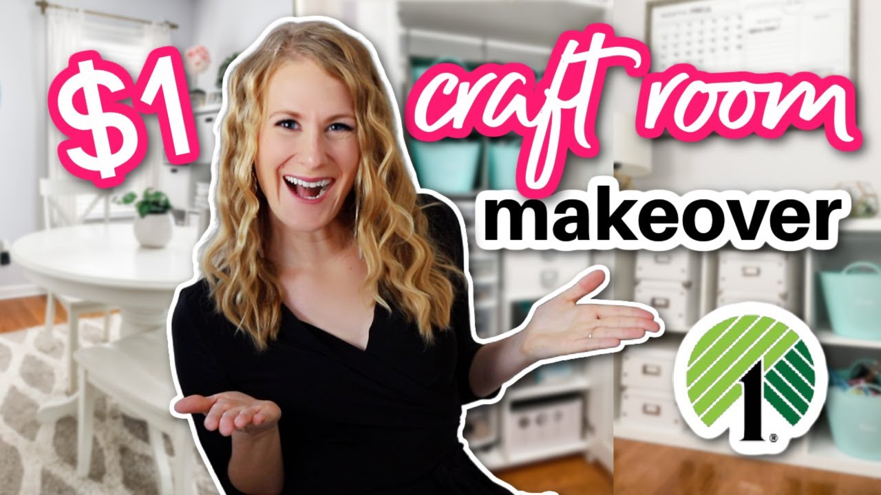 ULTIMATE DOLLAR TREE CRAFT ROOM TOUR! 💙✂️ $1 organizing ideas w/ @Do It On A Dime